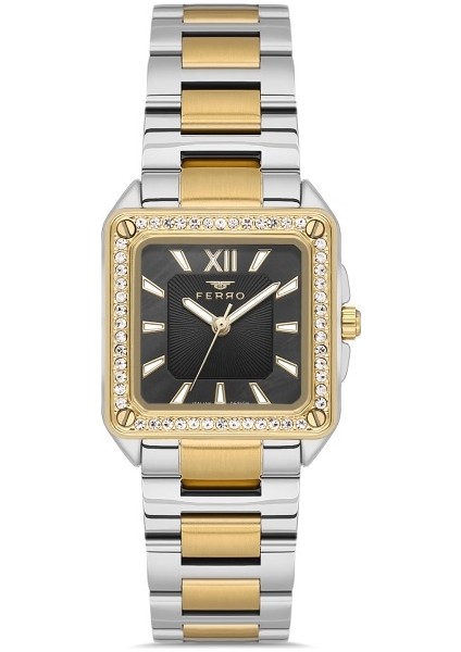 Quartz Çelik Altın/gri Siyah Kadran 28 mm Kadın Kol Saati fiyatları