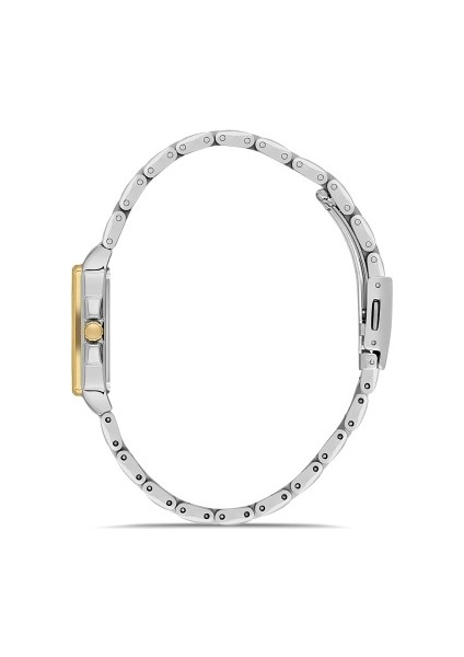 Quartz Çelik Altın/gri Siyah Kadran 28 mm Kadın Kol Saati modelleri