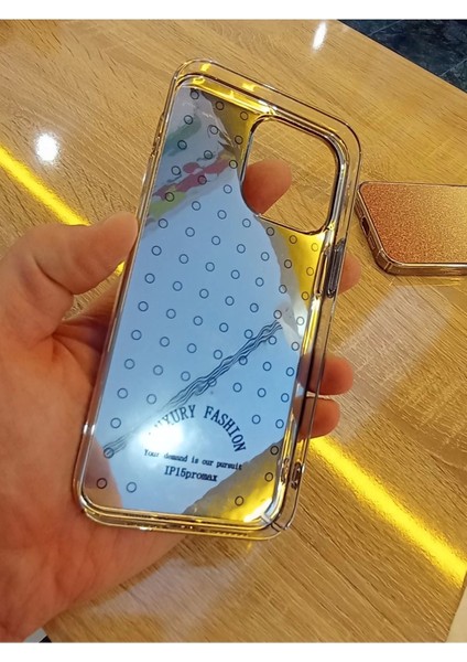 iPhone 15 Pro Max Taşlı Kapak Içi Karbon Hologramlı Darbe Korumalı Kılıf