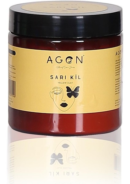 Sarı Kil Doğal Yüz Bakım Maskesi 500 ml Hassas Ciltler