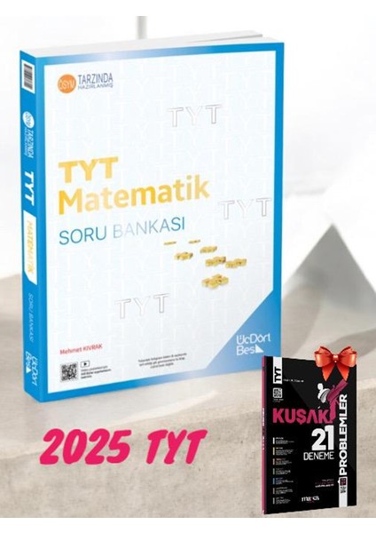 345-2025 Model TYT Matematik Soru Bankası ve Marka Yayınları Kuşak 21 Adet Problemler Denemesi