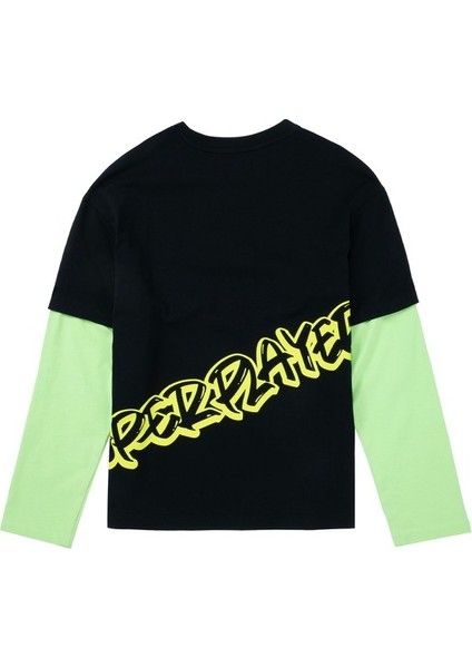 Genç Erkek Bisiklet Yaka T-Shirt
