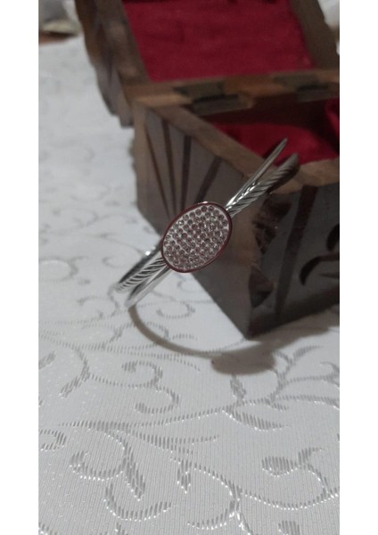 Çelik Bileklik Zirkon Taşlı Kelepçe Bilezik fiyatları