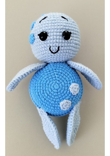 Mavi Renkli Tosbik Kaplumbağa, Tosbağa Amigurumi Örgü