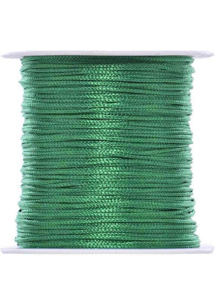 Paraşüt Ipi, Bileklik-Kolye Örgü Ipi 1 mm 50 Metre Yeşil