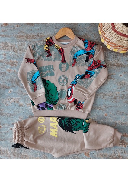 Marvel Baskılı,3 Iplik Çocuk Eşofman Takımı fiyatları
