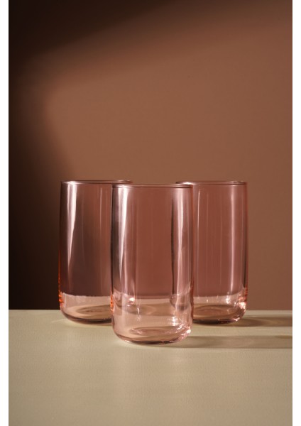 Siena 6\'lı Meşrubat Bardağı Toz Pembe 365CC fırsatları