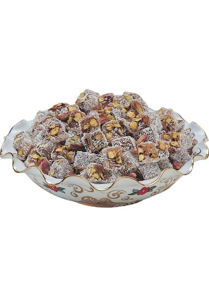 Hindistan Cevizli Çifte Kavrulmuş Antep Fıstıklı Lokum 250 gr