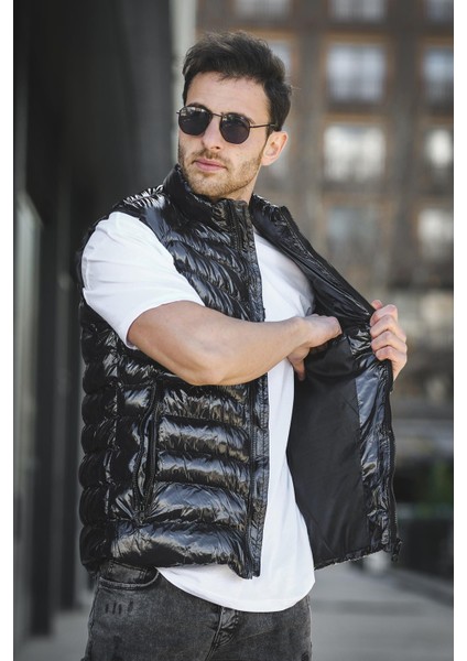 Bl 1696 Slim Fit Extra Parlak Dik Yaka Erkek Şişme Yelek modelleri