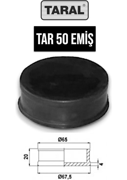 Gövde Emiş Membran Lastik Tar 50