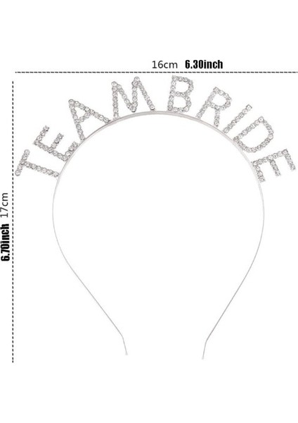 Gümüş Kaplama Kristal Taşlı Team Bride Taç fiyatları