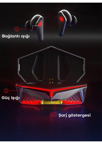 Hd Ses Işıklı Ios Android Uyumlu Mikrofonlu K98 Oyuncu Bluetooth Kablosuz Kulaklık