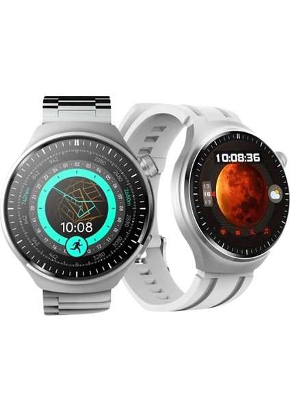 Yeni Nesil Super Amoled Hd Ekran Gs Watch Pro 4 Spor Sağlık Sensörlü Ios Android Uyumlu Akıllı Saat