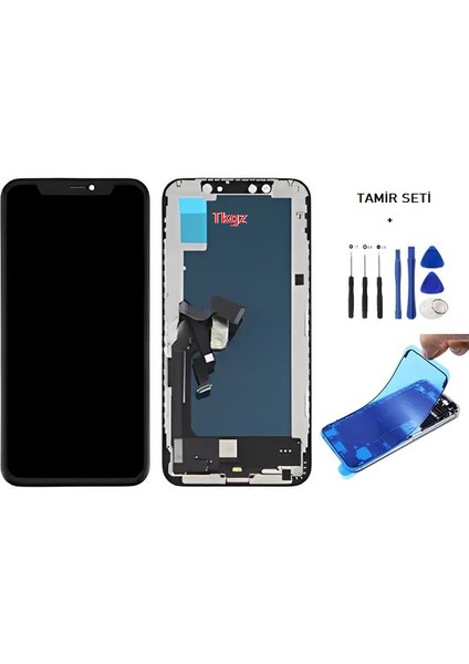 iPhone XS Lcd Ekran Dokunmatik -A- Kalite (GX MARKA ) + TAMİR SETİ + TOZ BANTI