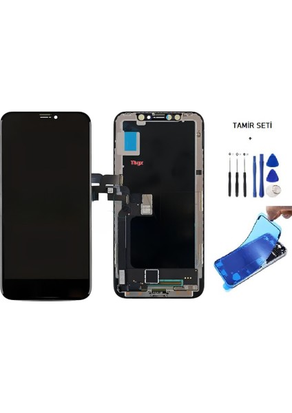 iPhone X Lcd Ekran Dokunmatik -A- Kalite (JK MARKA ) + TAMİR SETİ + TOZ BANTI