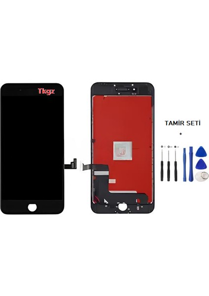 iPhone 8 PLUS Lcd Ekran Dokunmatik -A- Kalite (LW MARKA) SİYAH + TAMİR SETİ