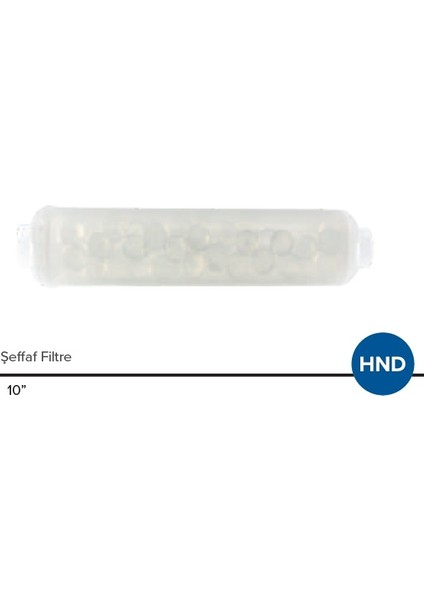 Su Arıtma Cihazı 10” Inch Inline Polifosfat Şeffaf Filtre Hnd