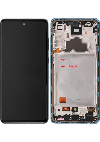 - Samsung Galaxy A72 - SM-A725 Lcd Ekran Dokunmatik - A - Kalite ÇITALI MAVİ