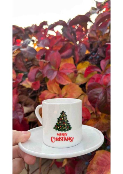 Yılbaşı Baskılı Kahve Fincanı
