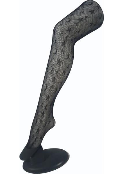 Ay ve Yıldız Desenli Kadın Külotlu Çorap modelleri