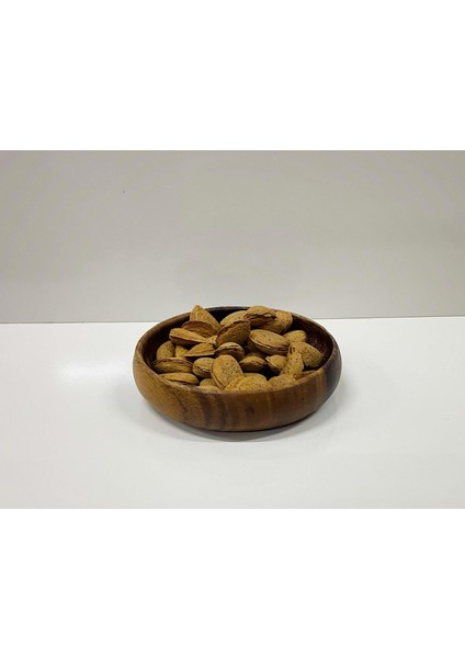 Ahşap Bombeli Sunumluk Kase 15 cm