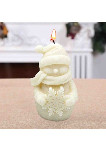 Kardan Adam Kokulu Dekoratif Mum ( Yılbaşı Süslemesi, Dekorasyon) fiyatları