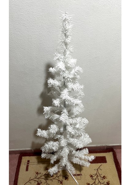 120 cm Beyaz Yılbaşı Çam Ağacı Seti (Süs+Tepelik) indirimleri