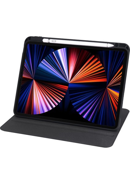 Ipad Pro 11 2024 M4 MVV83TU/A MWR83TU/A Termik Kalem Bölmeli Dönebilen Standlı Kılıf