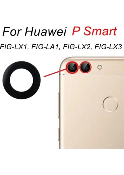 - P Smart Arka Kamera Camı Lens Yapışkanlı