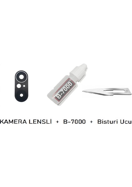 Xiaomi Pocophone F3 Arka Kamera Lensi Cam + B-7000