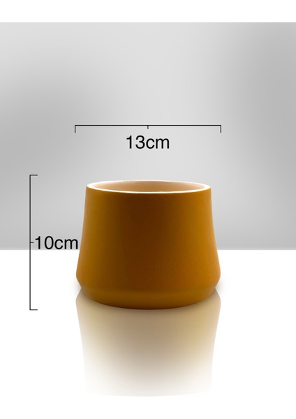 Seramik Saksı - 4'lü Sırlı Saksı- 10 cm x 13 cm