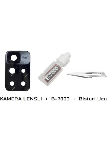 Xiaomi Redmi 10 - 2020 Arka Kamera Lensi Cam + B-7000