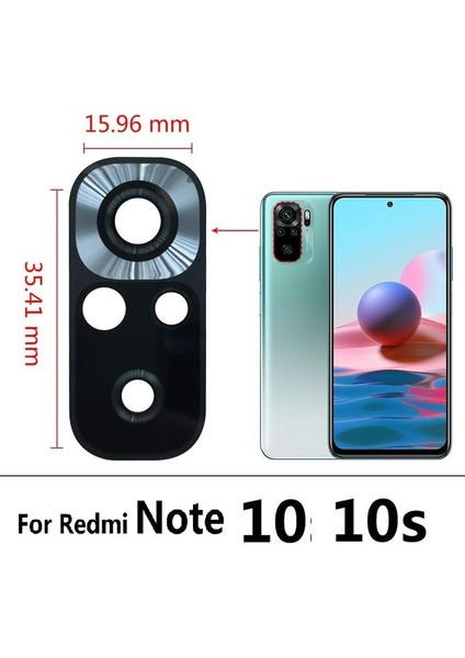 Xiaomi Redmi Note 10S Note 10 4g Arka Kamera Camı Lens Yapışkanlı