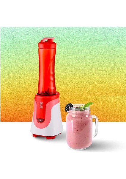 Smoothie Blender Buz Kırıcılı Kırmızı