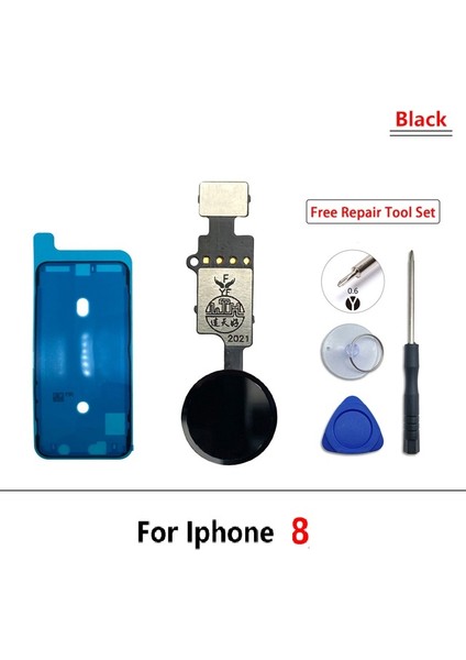 iPhone 8 Home Tuşu Toz Batnı Tamir Seti Tıkım Siyah