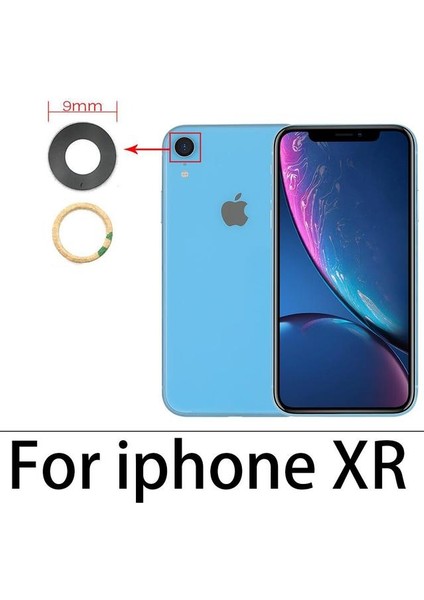 iPhone Xr Arka Kamera Camı Lens Yapışkanlı