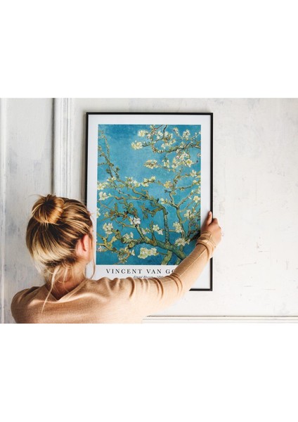 Çiçek Açan Badem Ağacı Tablosu - Almond Blossom Vincent Van Gogh Tablo Posterleri. fırsatları