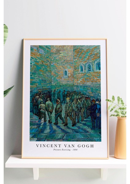 Tutuklular Çemberi - Vincent Van Gogh Sanat Eseri Posteri. Prisoners Exercising - Van Gogh Posteri