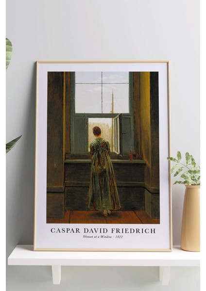 Penceredeki Kadın Posteri - Caspar David Friedrich Posterteri. Sanat Eserleri Posteri.