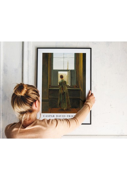 Penceredeki Kadın Posteri - Caspar David Friedrich Posterteri. Sanat Eserleri Posteri. fiyatları