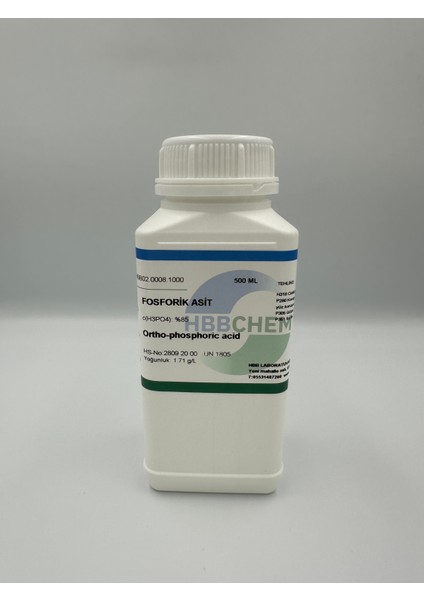Fosforik Asit %85 Food Grade 1 Litre