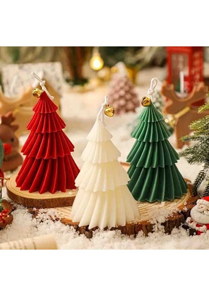 Beyaz 3 Katmanlı Noel Ağacı ( Yılbaşı Konsepti, Dekorasyon, 1 Adet) fiyatları