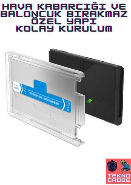 ITNS-1195 Kolay Uygulama Aparatlı Nintendo Switch OLED Cam Ekran Koruyucu 2 Adet