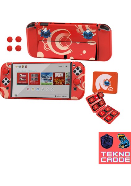 TNS-1192 Switch OLED Standlı Kılıf Analog Yükseltici Koruyucu Kart Kutusu 3in1 Kit