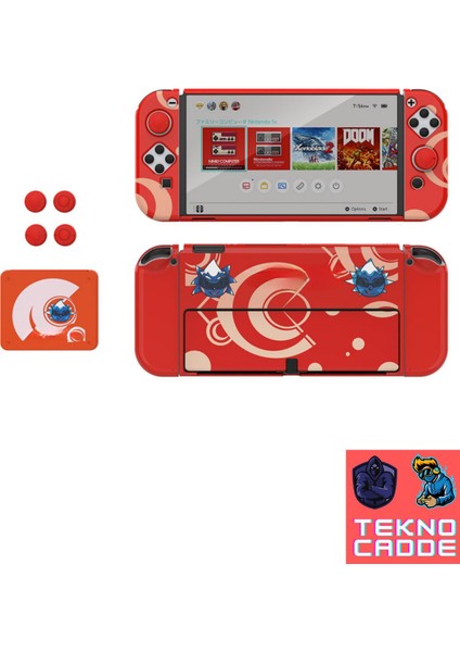 TNS-1192 Switch OLED Standlı Kılıf Analog Yükseltici Koruyucu Kart Kutusu 3in1 Kit