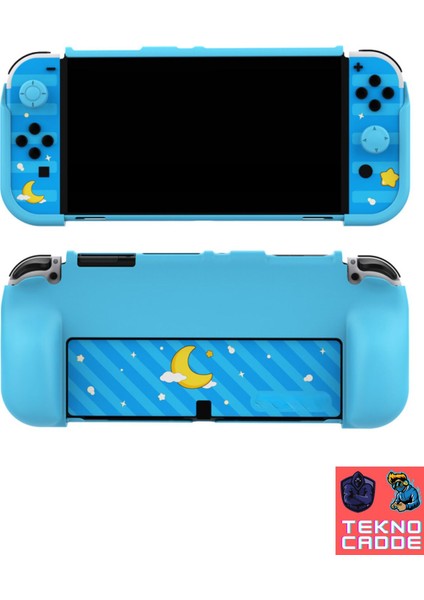 TNS-2120 Uyumlu Nintendo Switch OLED 5in1 Koruyucu Kit