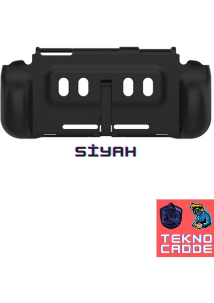 L TNS-1170 Kart Hazneli Standlı Grip El Destekli Nintendo Switch OLED Silikon Kılıf