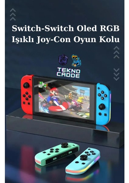 Switch/switch OLED Yüksek Kapasite Titreşimli Rgb Işıklı Joy-Con Oyun Kolu fiyatları