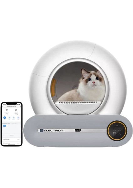 Otomatik Akıllı Kedi Tuvaleti Kum Kabı