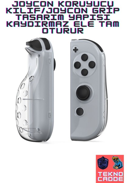 TNS1173 Grip El Destekli Nintendo Switch OLED Koruyucu Sert Kılıf